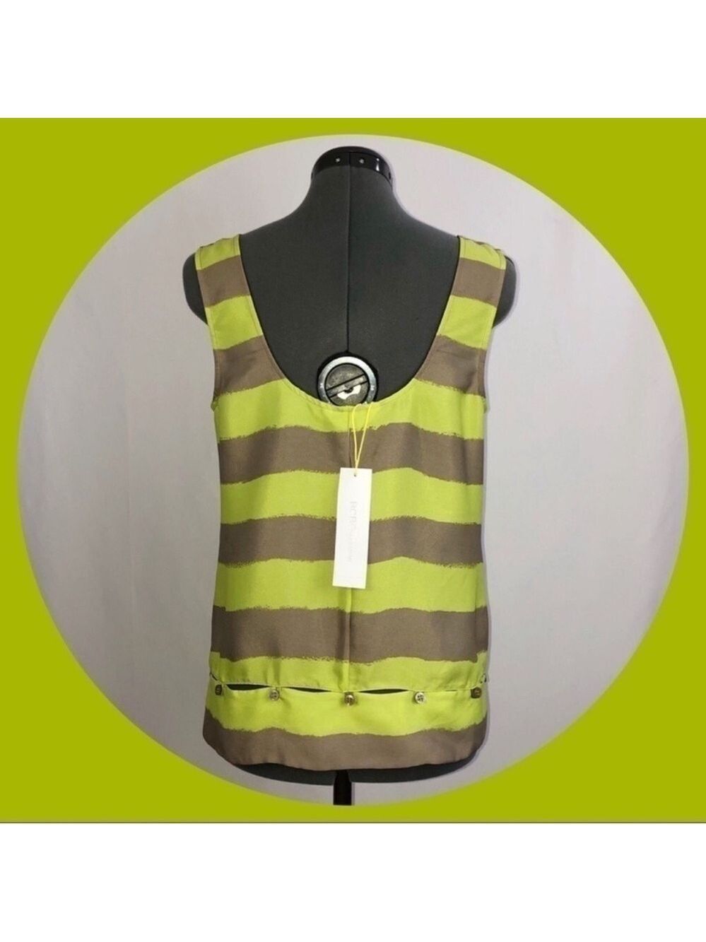 BCBGeneration Unique sleeveless striped tank top. Size XS. NWT! - Picture 6 of 8